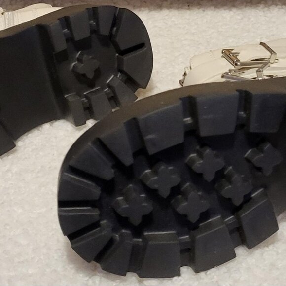 "STEVE MADDEN" LITTLE GIRL PEARL WHITE 2-BUCKLE ZIP BOOTS - SIZE 13 [NWOT] - Picture 5 of 8